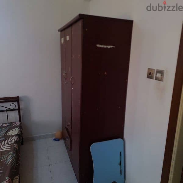 single cart bed and cupboard for sale 0