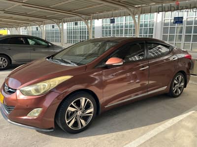 Hyundai Elantra 2014 full options well maintained Oman car OTE service