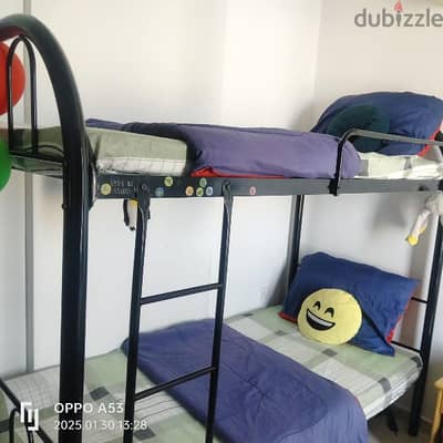 bunk bed with 02 metres