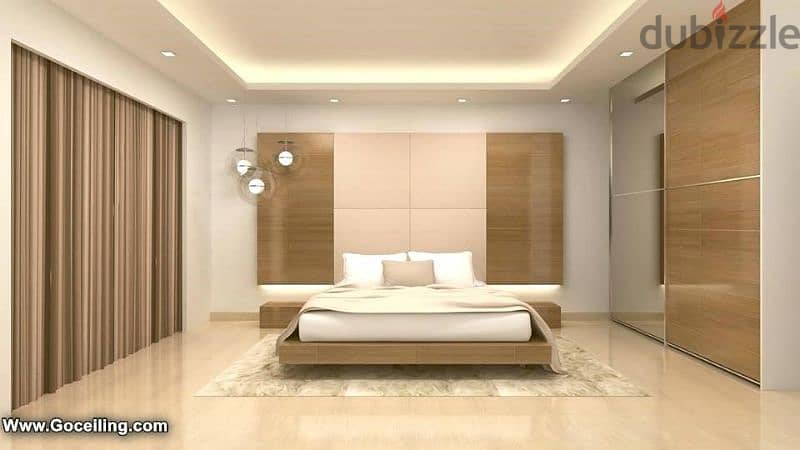 we are doing gypsum ceiling gypsum partition decor paint work 2