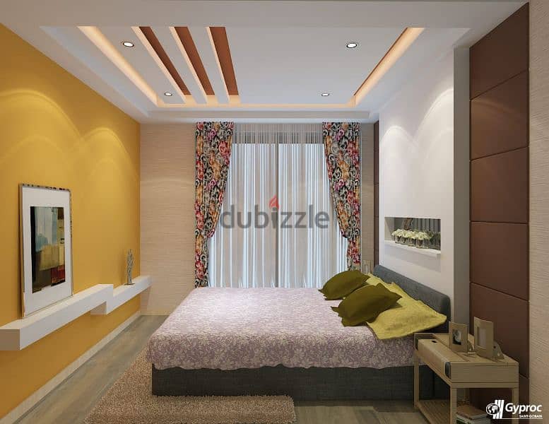 gypsum ceiling gypsum partition decor paint work 1