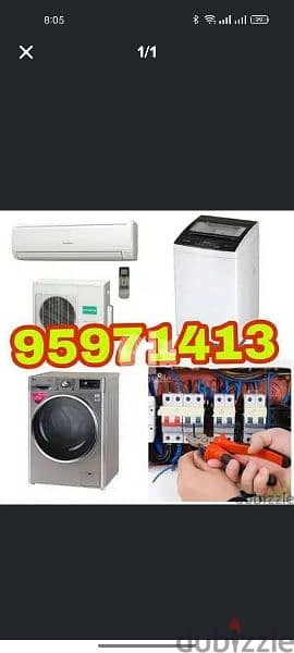 washing machine repair and fixing AC plumber electric electrician 0