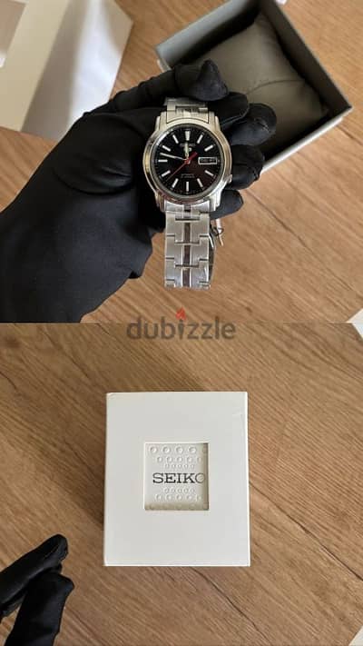 For sale sekio 5 automatic open case 21 jewels new not used.