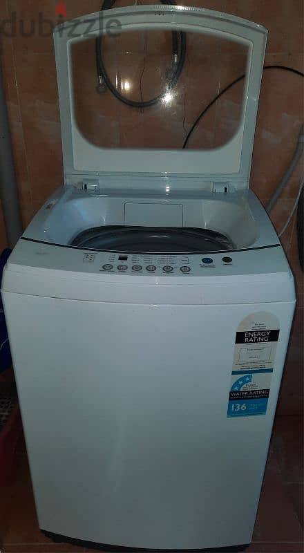 Almost new washing machine barely used urgent sale 5