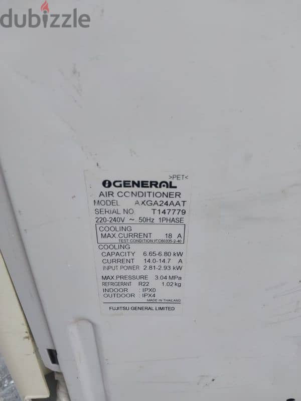 Original GENERAL Window A/C 2 TON 1