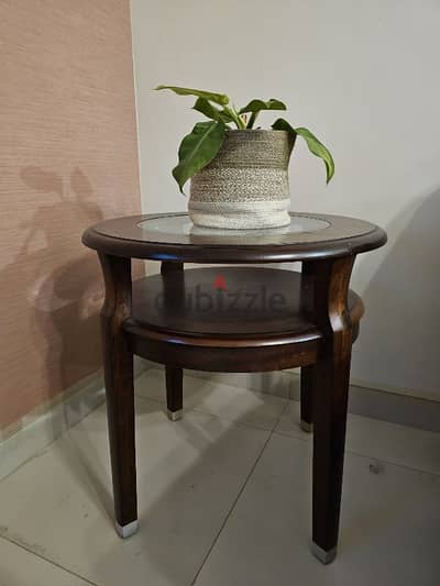 2 side tables solid wood