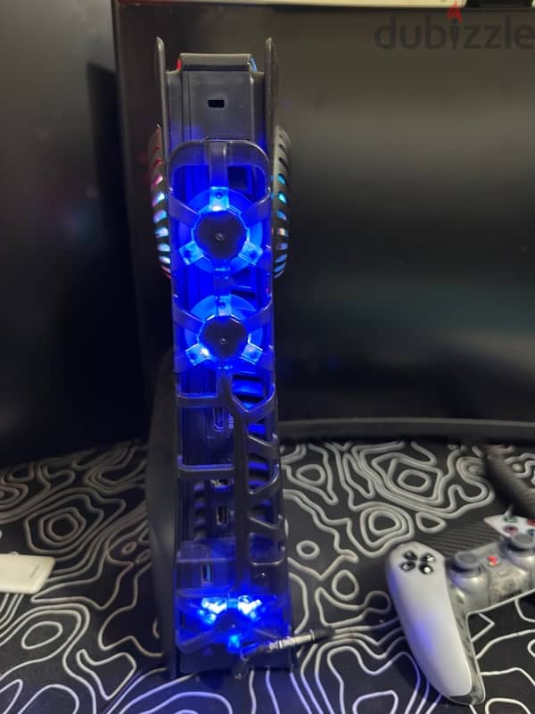 Ps5 Slim DISC With Inter cooler and RGB 2