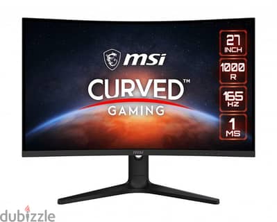 msi 27inch curved gaming monitor very clean