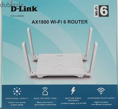 D-Link DIR-X1860M Wi-Fi 6 Router AX1800