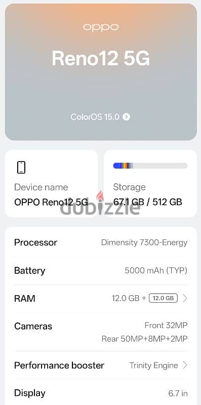 OPPO RENO 12 5G (512) 5