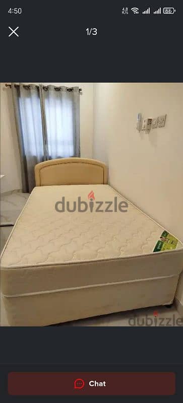 single person Kind Size Bed With new madical mattress