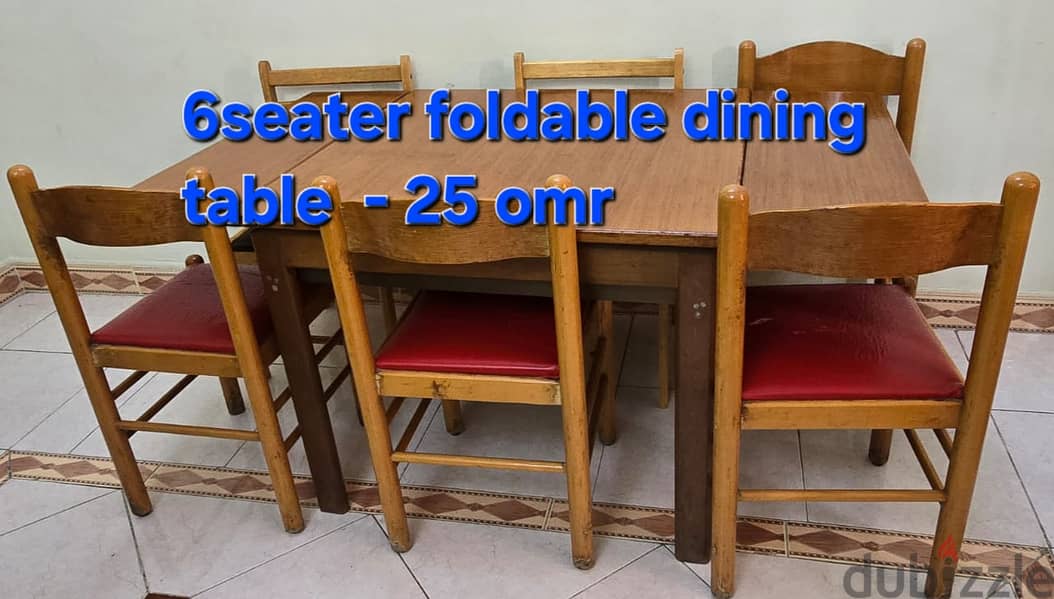 Tea Table & 6 Seater Foldable Dining Table for Sales. 1