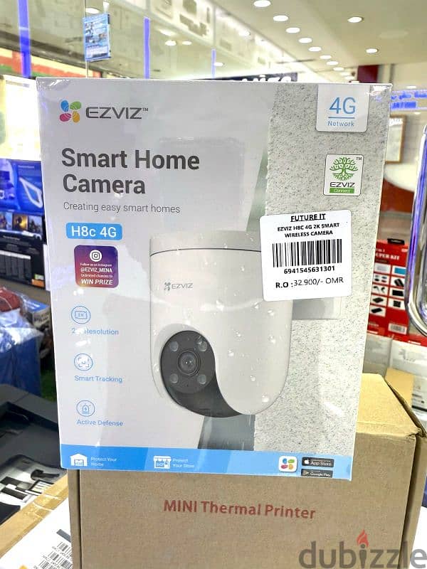 EZVIZ H8C 2304*1296 (3MP) 4G Wireless Camera, 2K Resolution 3