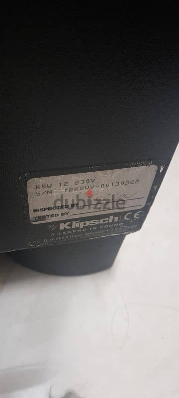 klipsch powerd  12inch sub 1