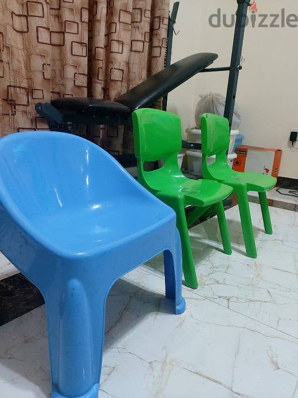 Durable kids plastic chair - 3 pieces 1