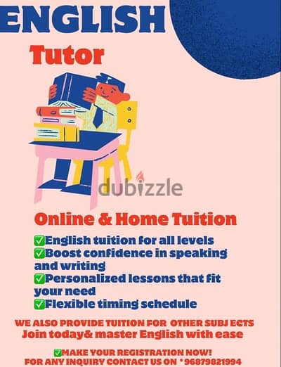 English tutor online &Home