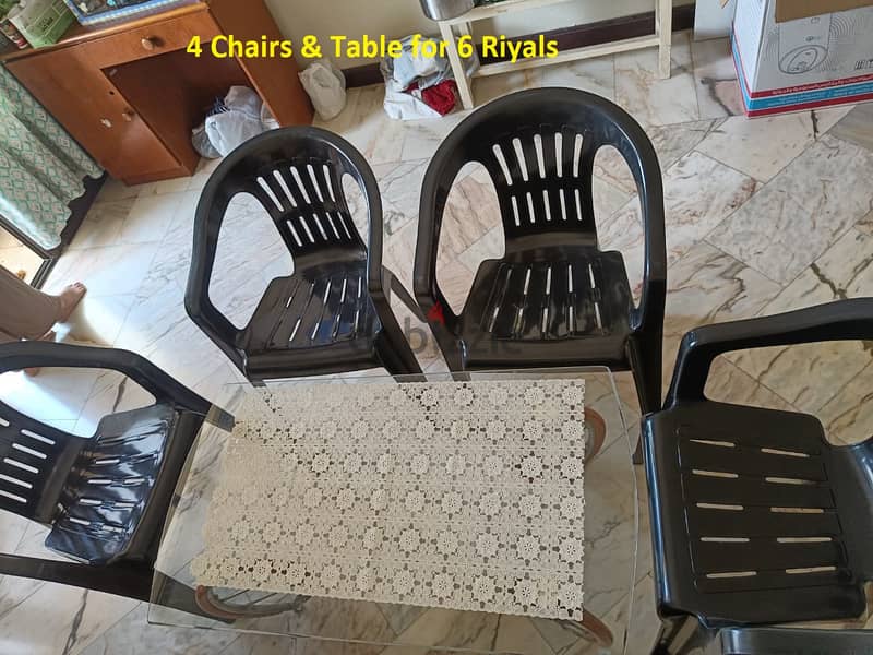 House Hold Items for urgent Sale for 66 Riyals only 6