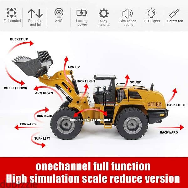 Huina 1583 Remote Control Wheel Loader 1:14 scale 4