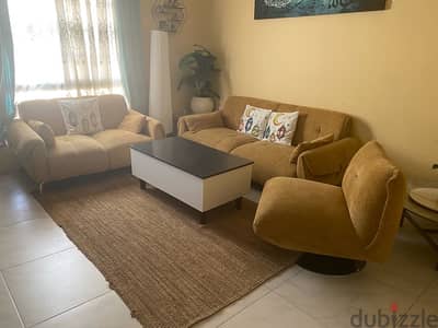 sofa set rug and center table