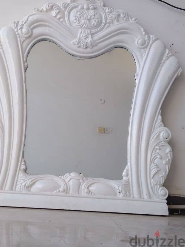 mirror with  wood frame 0