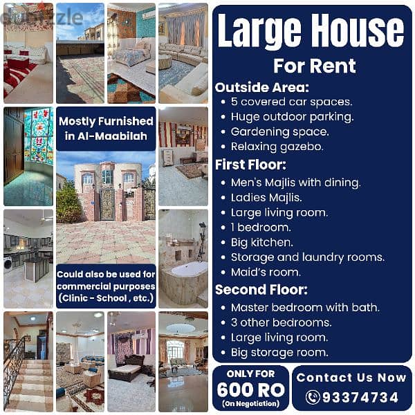 Huge House for Rent  (Mostly Furnished) 0