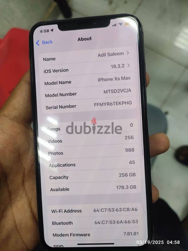 iphone xs max 256gb 1