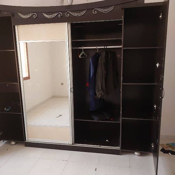 Urgent sale today last, big cupboard with Mirror 3