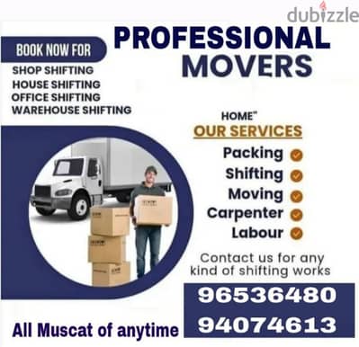 TRANSPORT MOVERS MUSCAT TO SHALAH TO MUSCAT