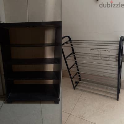 Wooden & Steel Shoe racks available for sale 6 OMR