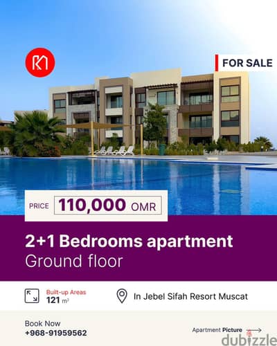 2+1 Bedroom Apartment شقة 2+1 غرف بإطلالة رائعة في جبل سيفة