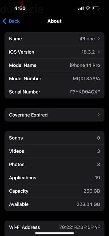 IPHONE 14 PRO 256GB 92%BATTERY GULF VERSION 3