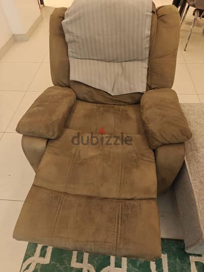 L SHAPED SOFA and RECLINER