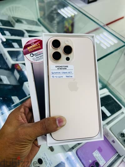 Iphone 16promax 256Gb all colors available- Less used under warranty