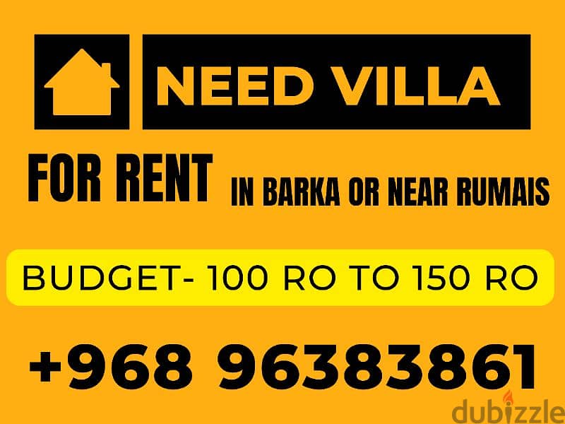 I need town house or villa for rent 2