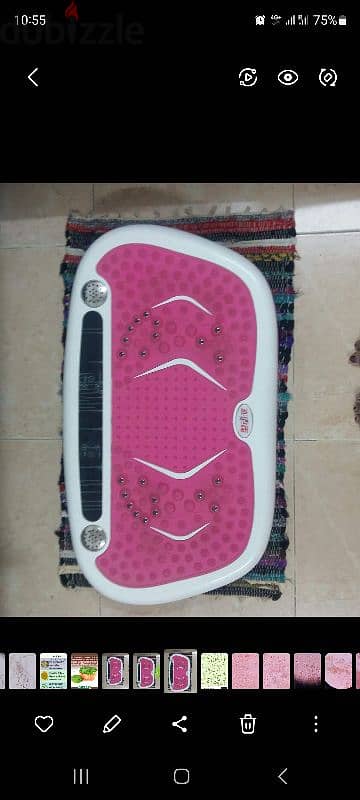 Vibrater plate for exercise