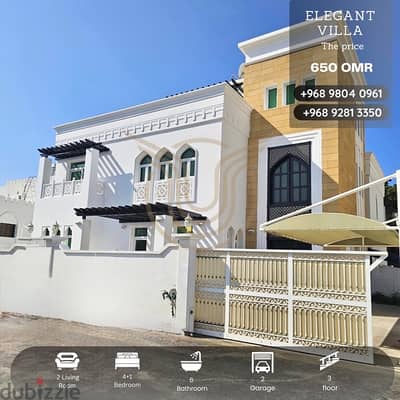 MADINAT AL SULTAN QABOOS | ELEGANT 4+1 BR VILLA FOR RENT