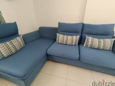 L SHAPED SOFA SET WITH PILLOW