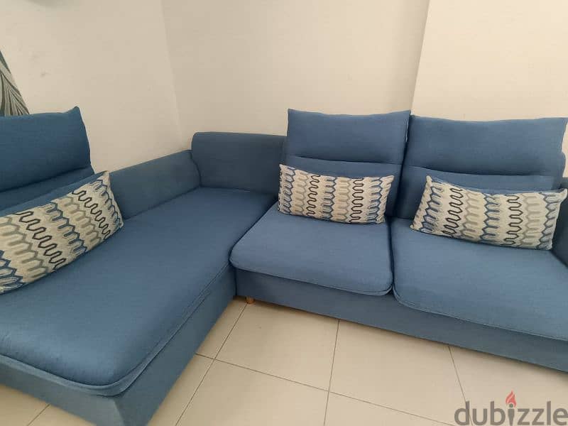 L SHAPED SOFA SET WITH PILLOW 0