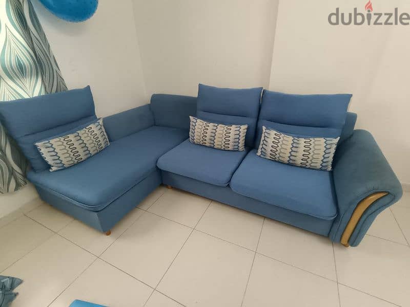 L SHAPED SOFA SET WITH PILLOW 1