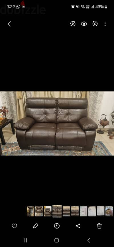 Recliner sofa