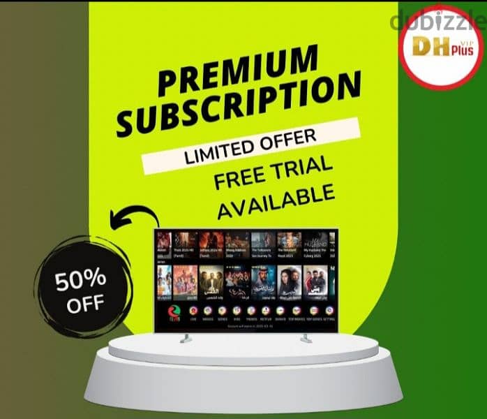 Dh Plus Vip Subscription  18,000 Live Channels 0