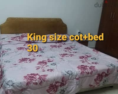 King size cot +bed