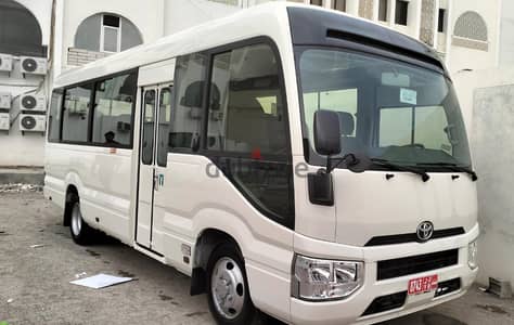 toyota coster bus 2023 for rent daily weekly monthly and yearly avlb