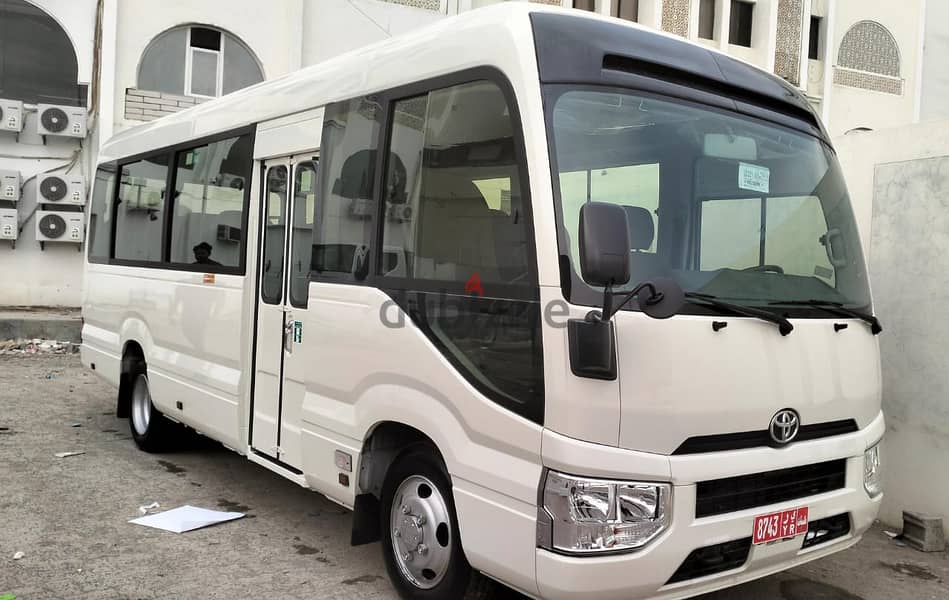 toyota coster bus 2023 for rent daily weekly monthly and yearly avlb 0