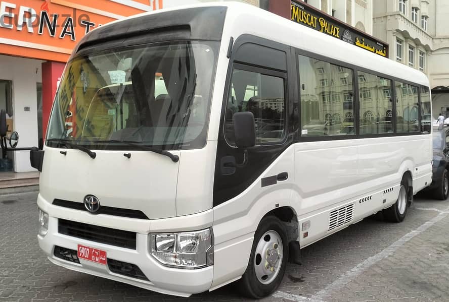 toyota coster bus 2023 for rent daily weekly monthly and yearly avlb 1