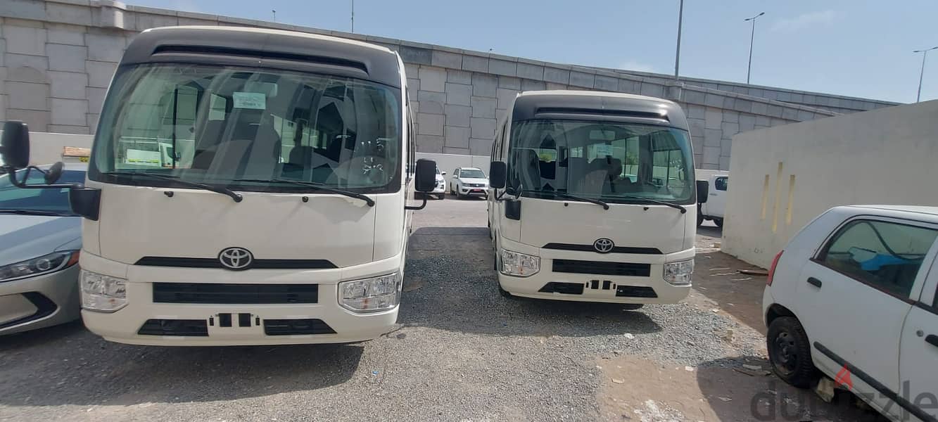 toyota coster bus 2023 for rent daily weekly monthly and yearly avlb 2