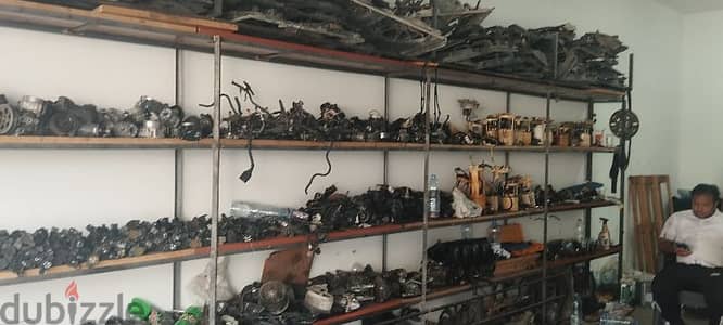 Good Running workshop and used spare parts shop for sale