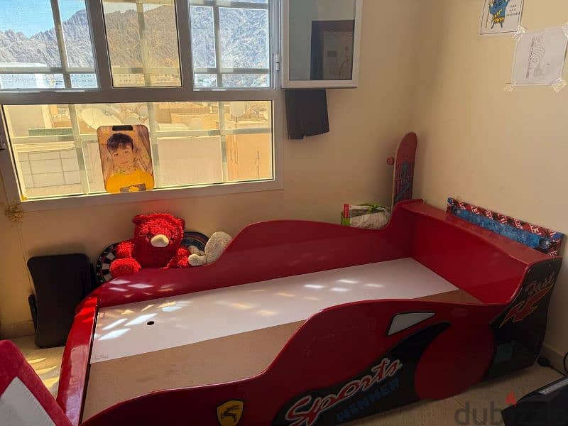 Foldable kids car shaped bed 0