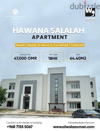 Fully Furnished 1BHK in Hawana Salalah – Freehold & Ready to Move In