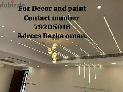 paint and decor work